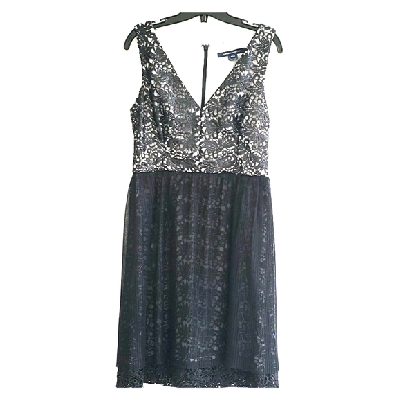 French Connection black lace cocktail dress - Picture 1 of 6